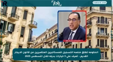 الحكومة تطلق منصة التسجيل للمستأجرين المتضررين من قانون الإيجار القديم.. تعرف على 3 خيارات بديلة خلال أغسطس 2025